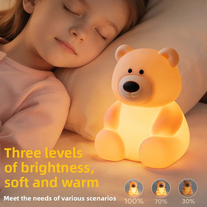 Teddy Bear Silicone Touch Night Light