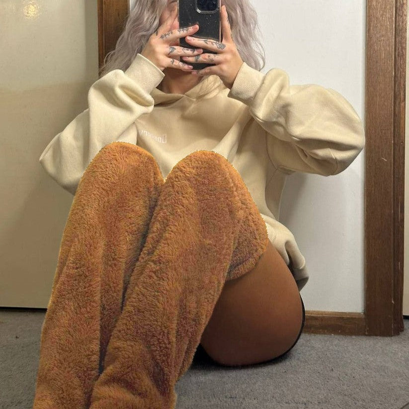 Teddy Bear Thermal Knee High Socks