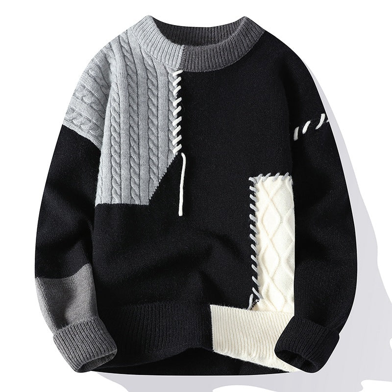 Teenager's round - neck knitted undershirt