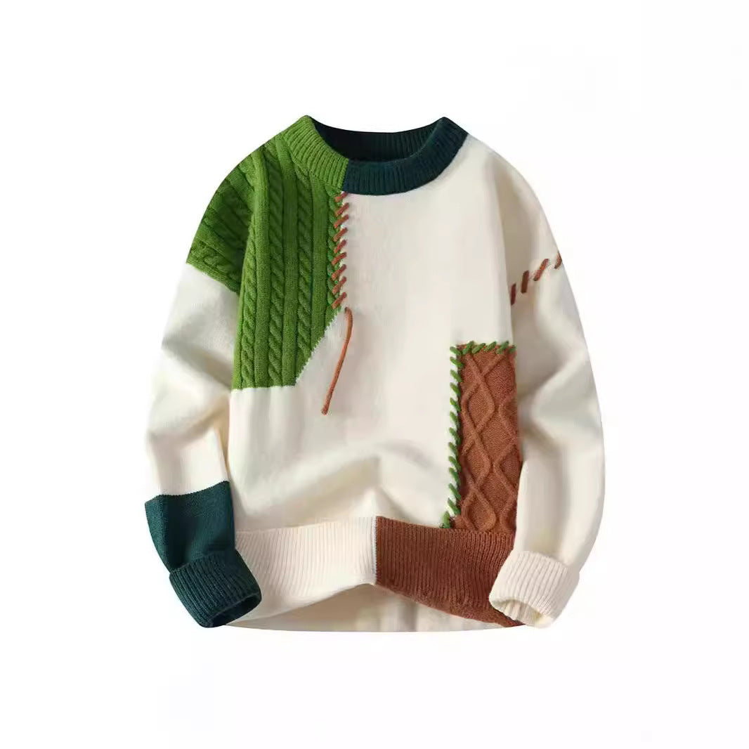 Teenager's round - neck knitted undershirt