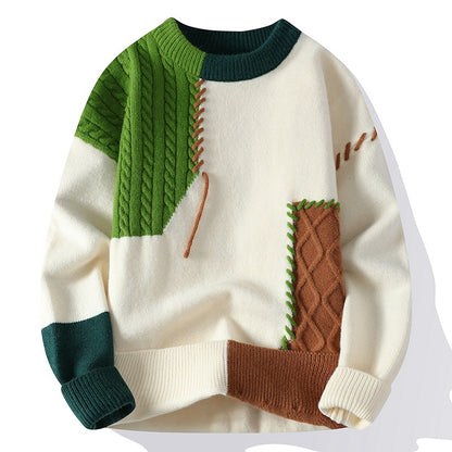 Teenager's round - neck knitted undershirt