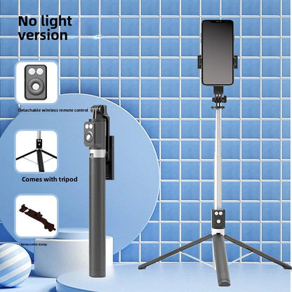 Telescopic Bluetooth Selfie Stick with Tripod and Fill Light