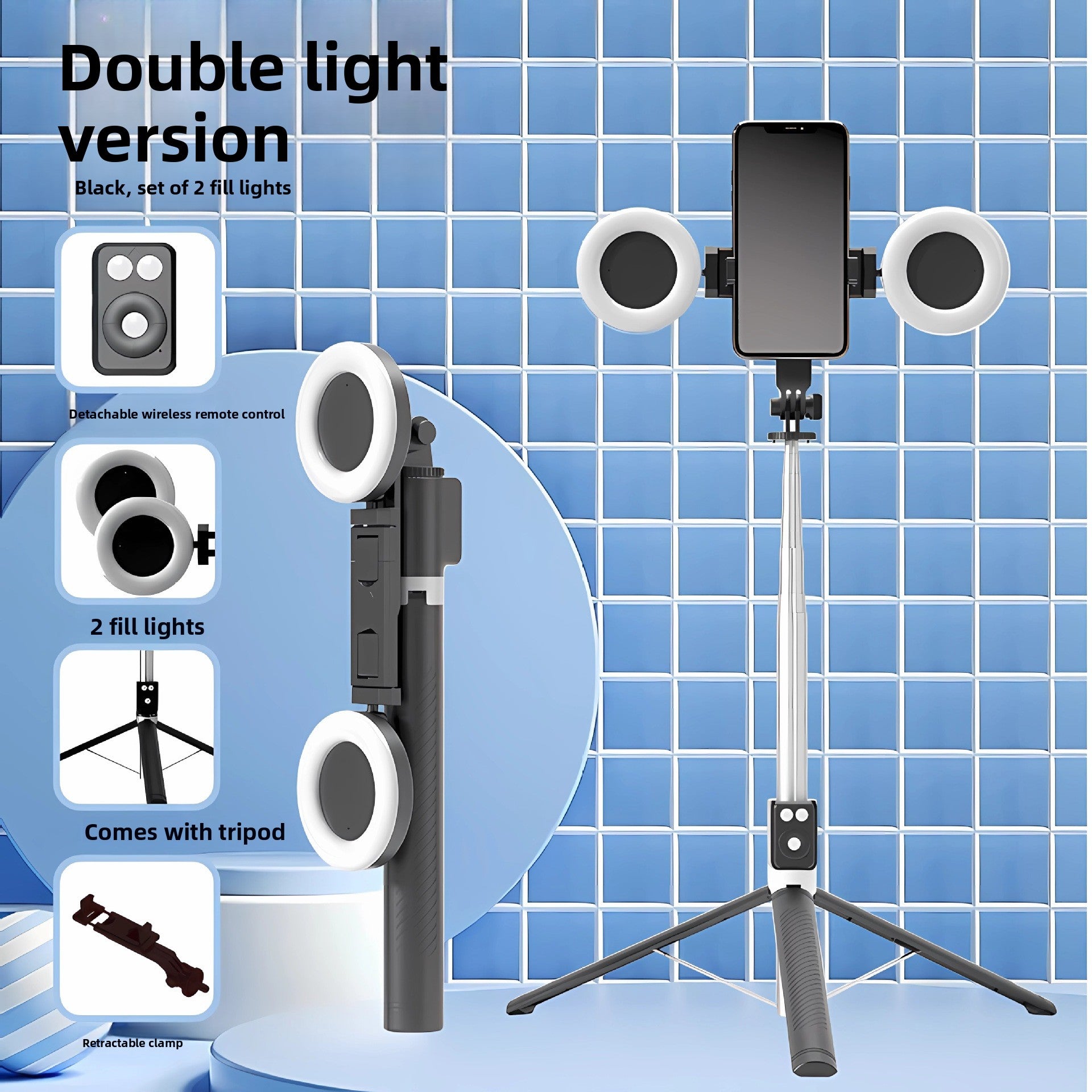 Telescopic Bluetooth Tripod with Remote