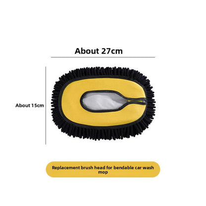 Telescopic Car Cleaning Brush with Chenille Head