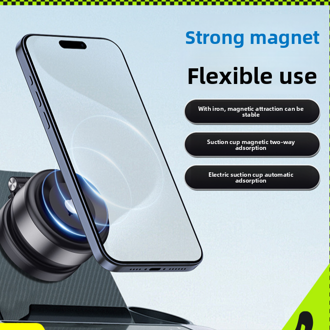 Telescopic Car Phone Holder with Magnetic Suction