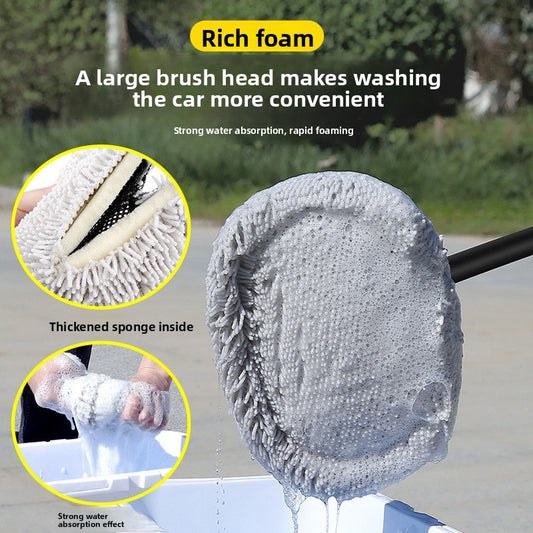 Telescopic Car Wash Brush with Soft Bristles