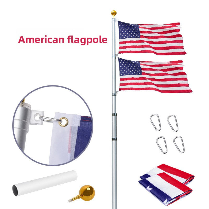 Telescopic Flagpole Aluminum Alloy Outdoor Display