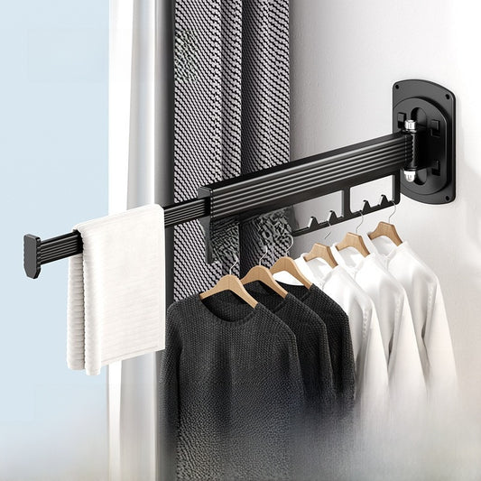 Telescopic Foldable Wall Mounted Drying Rack