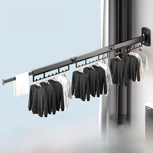 Telescopic Foldable Wall Mounted Drying Rack