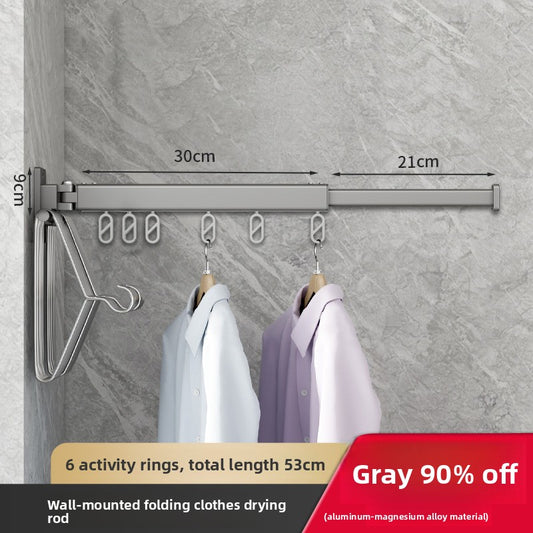 Telescopic Foldable Wall Mounted Drying Rack