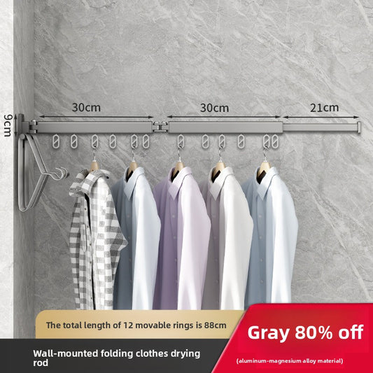 Telescopic Foldable Wall Mounted Drying Rack