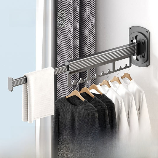 Telescopic Foldable Wall Mounted Drying Rack