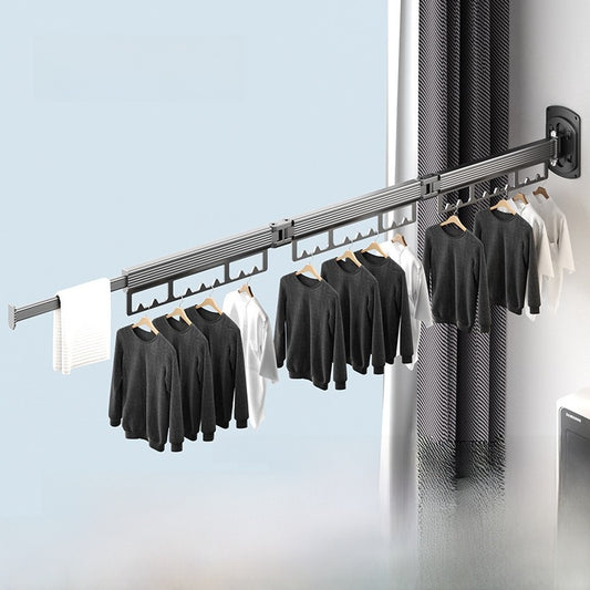 Telescopic Foldable Wall Mounted Drying Rack