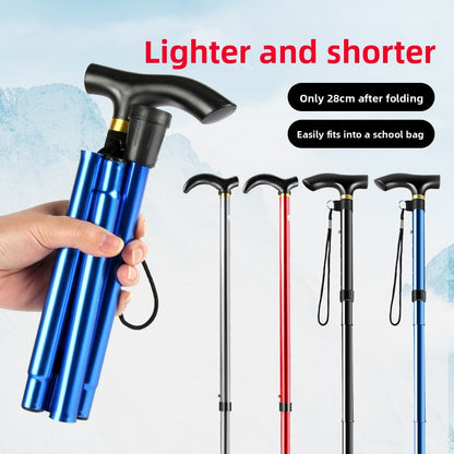 Telescopic Folding Trekking Pole with Wrist Strap