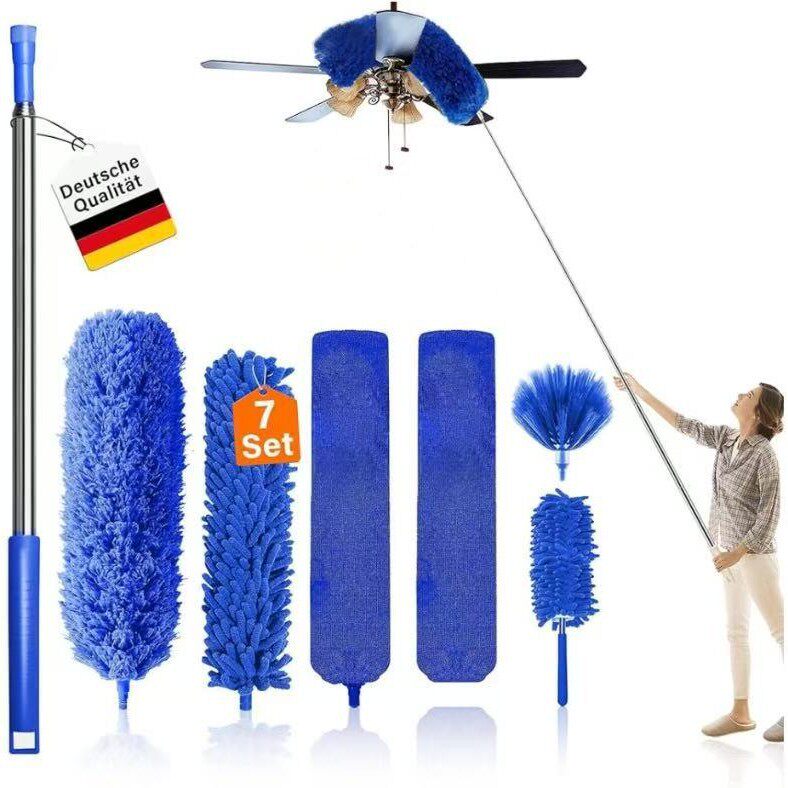 Telescopic Microfiber Cleaning Duster Set