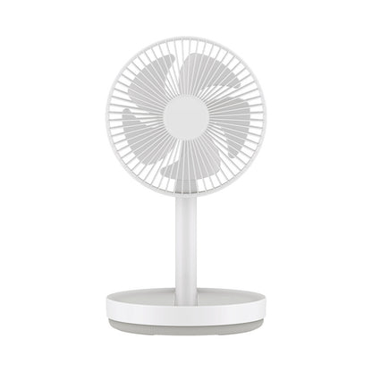 Telescopic rod folding oscillating fan