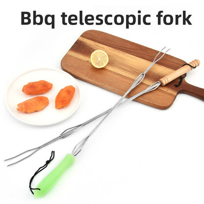 Telescopic Stainless Steel Barbecue Forks