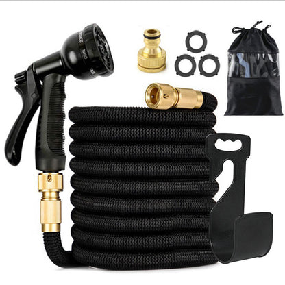 Telescopic Water Hose with High-Pressure Nozzle
