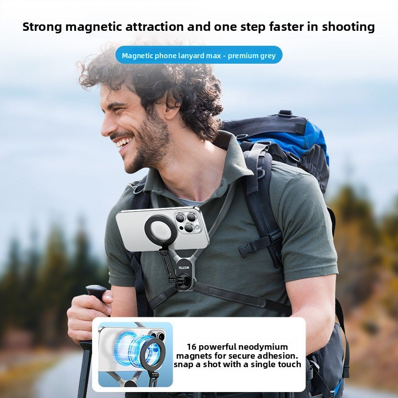Telesin Magsafe Magnetic Neck Mount for Mobile Phone filming