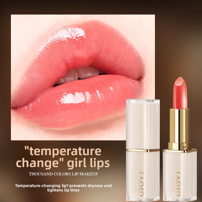 Temperature-changing lipstick