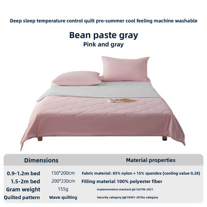 Temperature Regulating Ice Silk Quilt