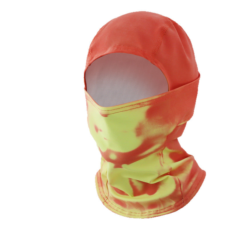 Temperature-sensitive respiratory discoloration headgear
