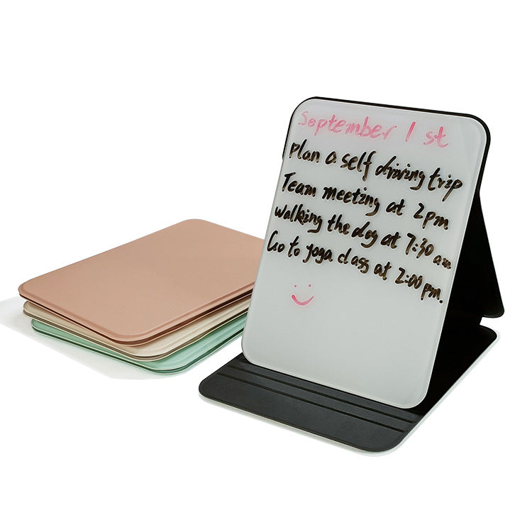 Tempered glass desktop whiteboard