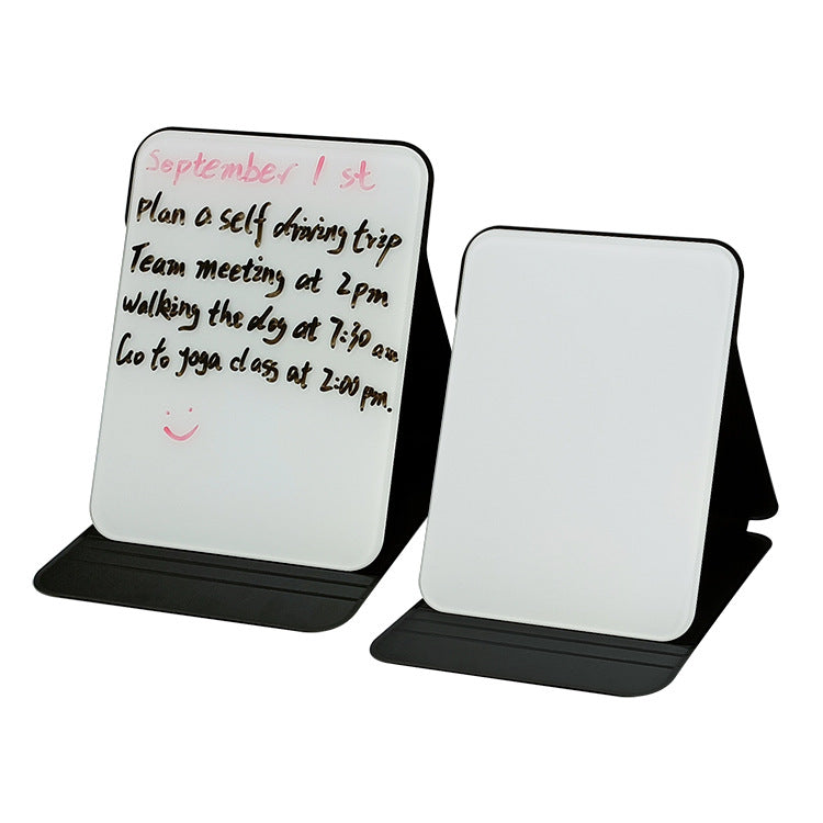Tempered glass desktop whiteboard