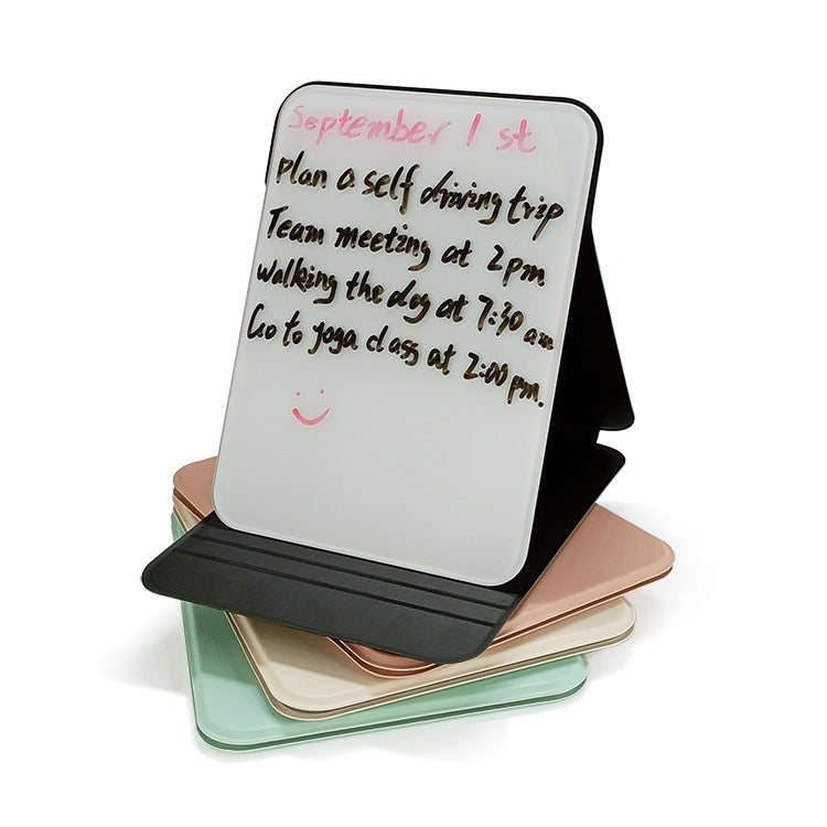 Tempered glass desktop whiteboard