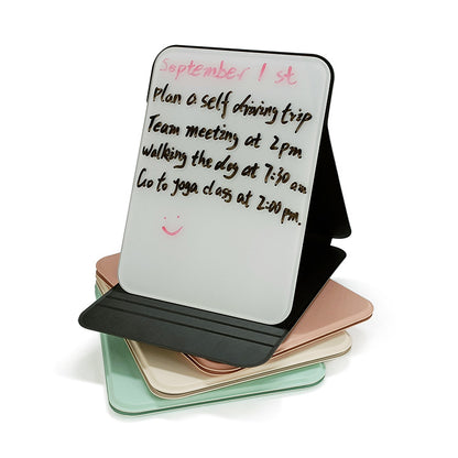 Tempered glass desktop whiteboard