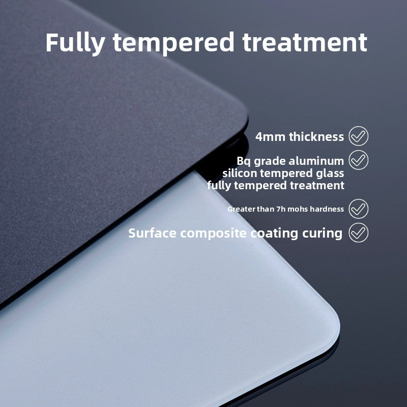 Tempered glass mouse pad