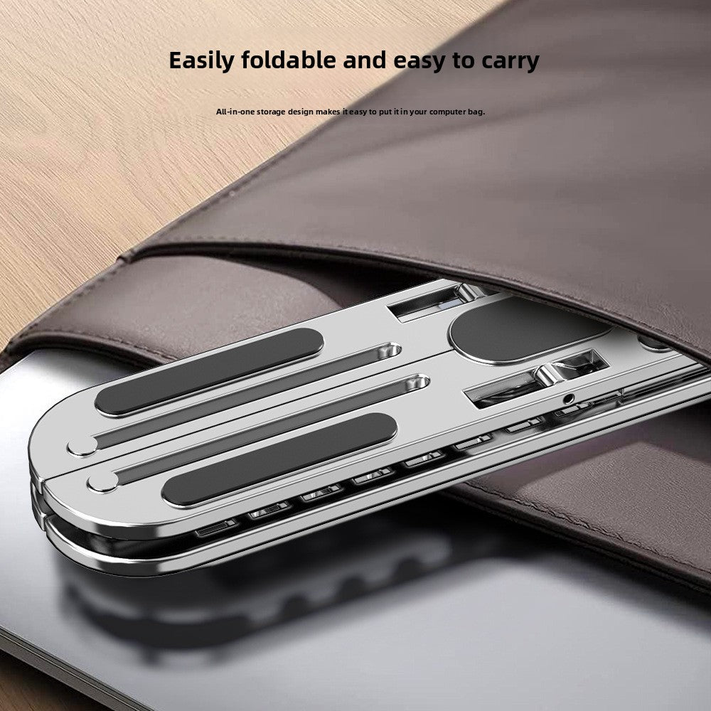 Ten-speed adjustable aluminum alloy laptop stand
