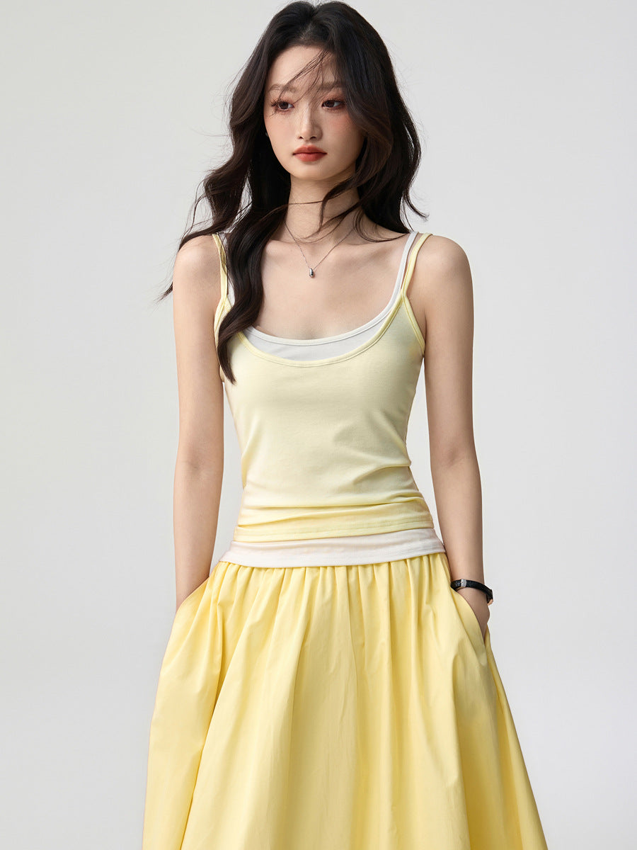 Tencel Lyocell Womens Camisole with Back Design