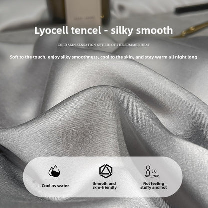 Tencel Summer Pillowcase Pair Set Silky Smooth Pillowcases 48x74cm