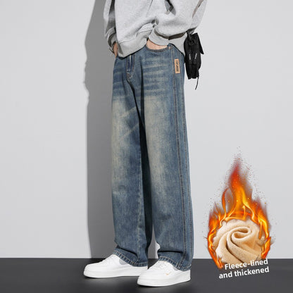 Tencel Ultra-Thin Mens Loose Straight Leg Jeans
