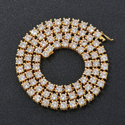 Tennis Chain Zircon Necklace Hip Hop Jewelry