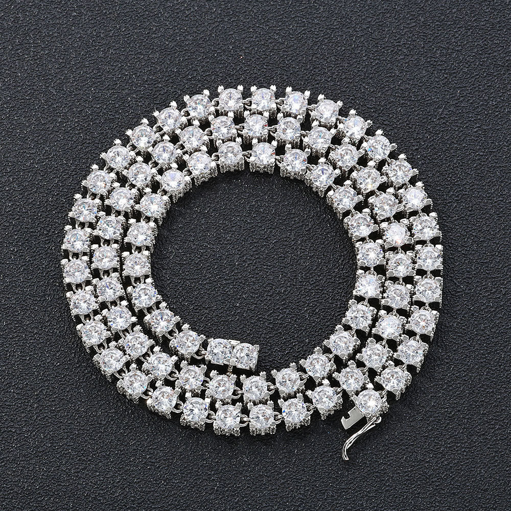 Tennis Chain Zircon Necklace Hip Hop Jewelry