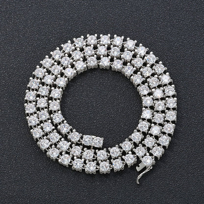Tennis Chain Zircon Necklace Hip Hop Jewelry