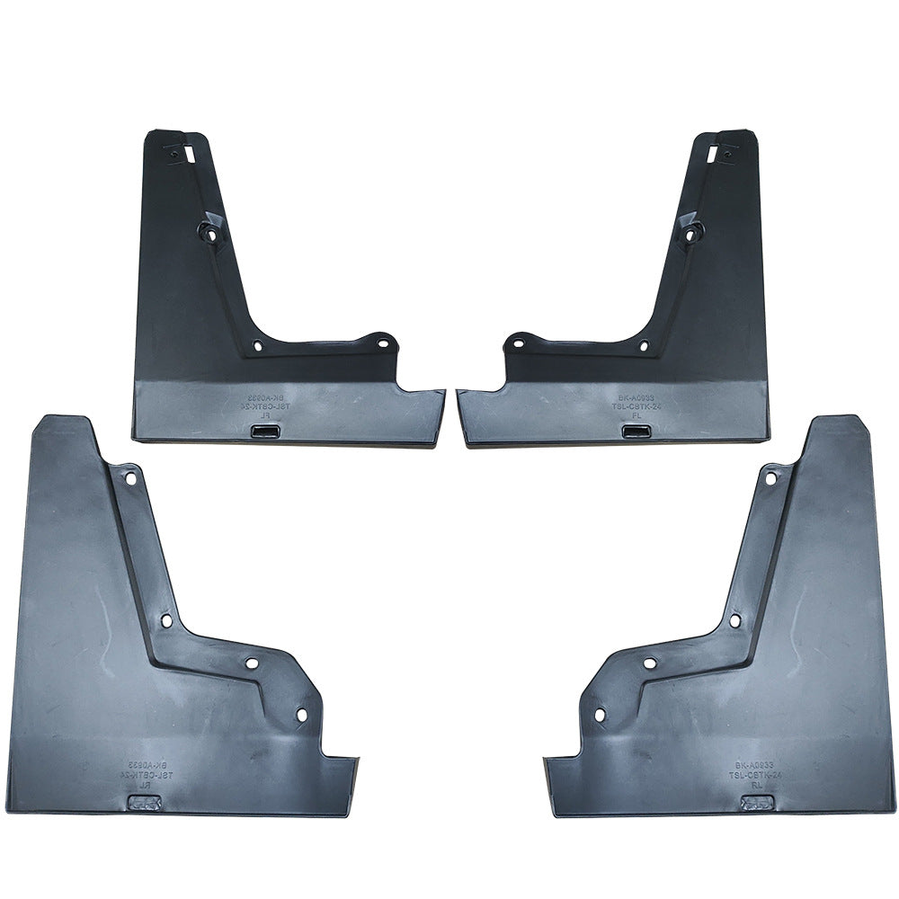 Tesla Cybertruck Tire Mudguards PP Black