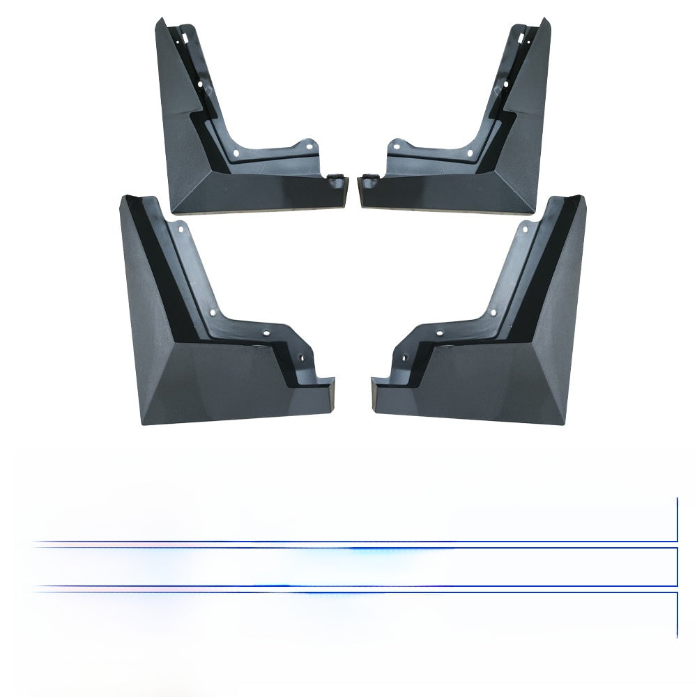 Tesla Cybertruck Tire Mudguards PP Black