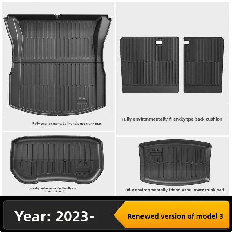 Tesla Model 3 Y Custom Fit All-Weather TPE Floor Mats