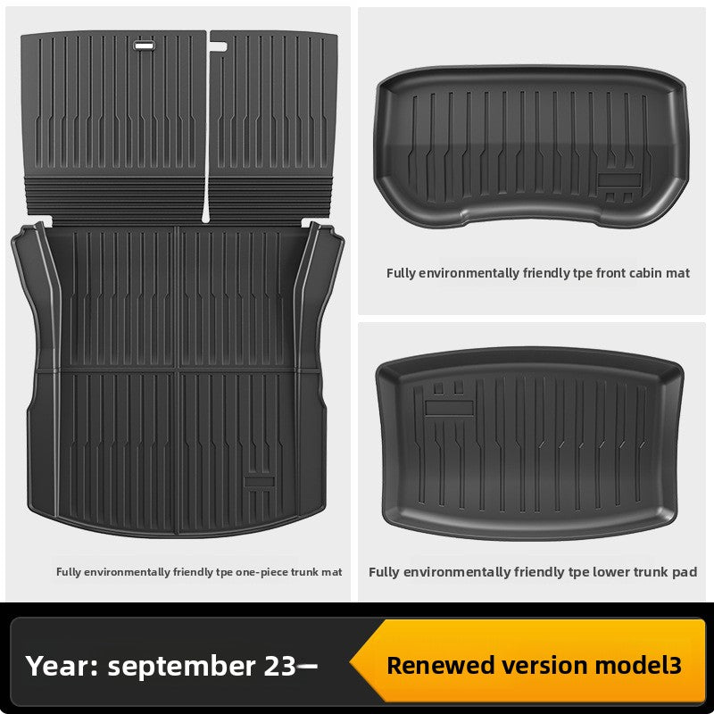 Tesla Model 3 Y Custom Fit All-Weather TPE Floor Mats