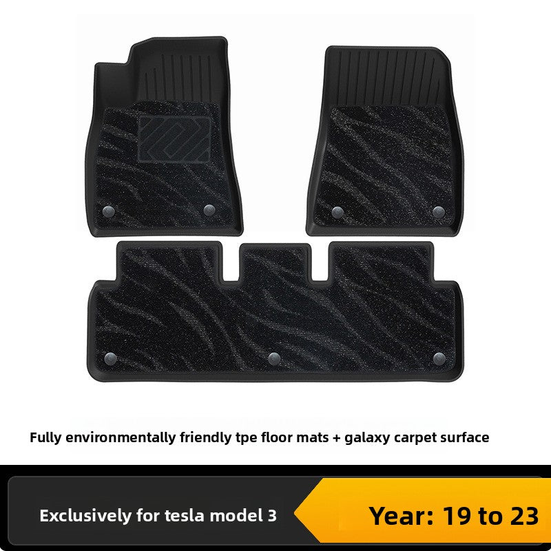 Tesla Model 3 Y Custom Fit All-Weather TPE Floor Mats