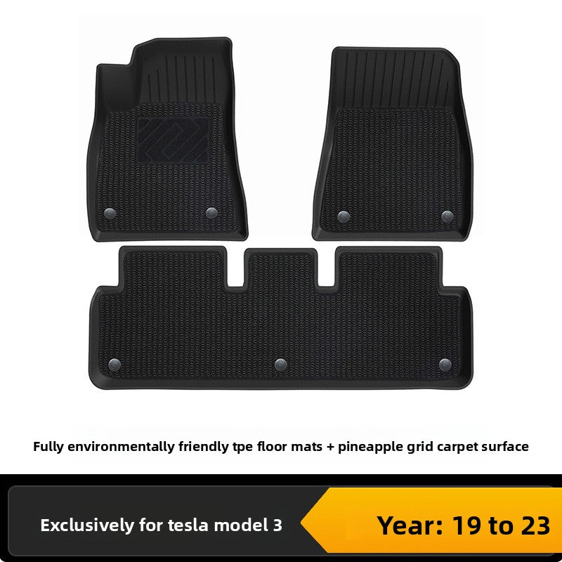 Tesla Model 3 Y Custom Fit All-Weather TPE Floor Mats
