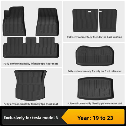 Tesla Model 3 Y Custom Fit All-Weather TPE Floor Mats