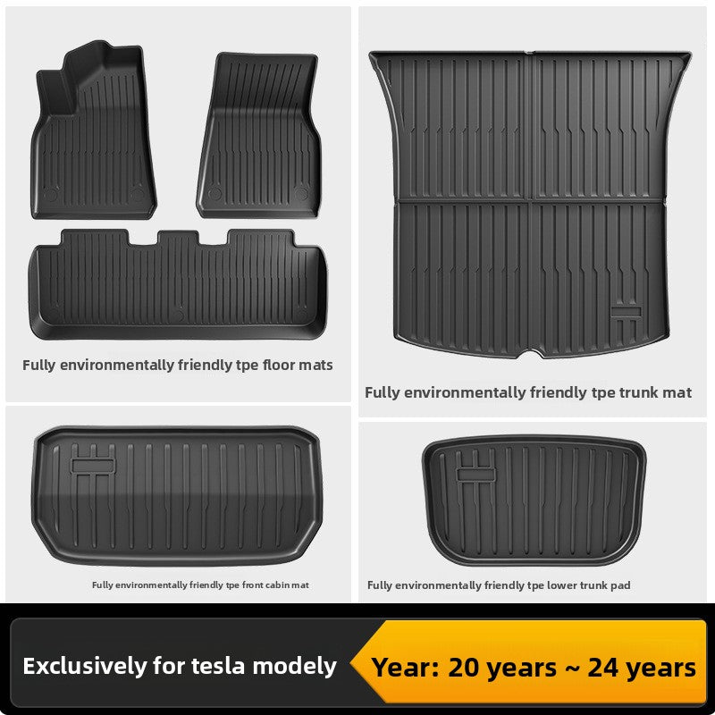 Tesla Model 3/Y Custom Fit TPE All-Weather Floor Mats