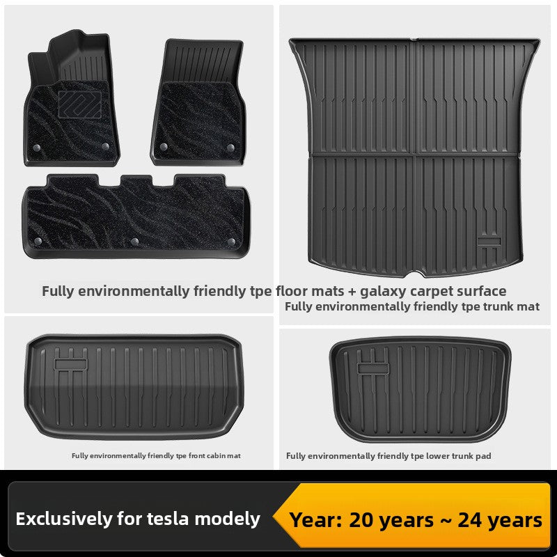 Tesla Model 3/Y Custom Fit TPE All-Weather Floor Mats