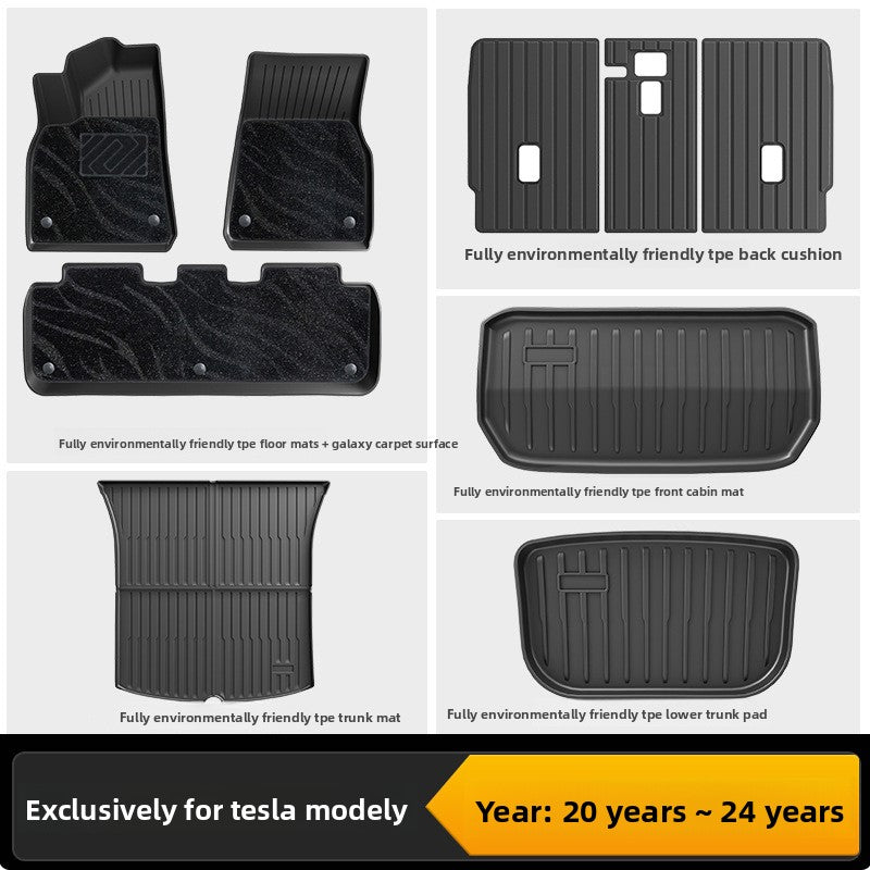Tesla Model 3/Y Custom Fit TPE All-Weather Floor Mats