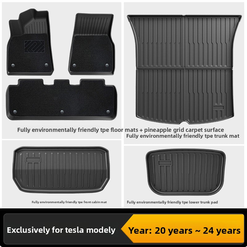 Tesla Model 3/Y Custom Fit TPE All-Weather Floor Mats