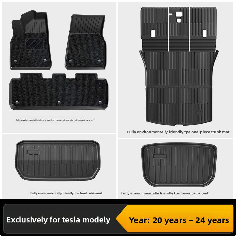 Tesla Model 3/Y Custom Fit TPE All-Weather Floor Mats